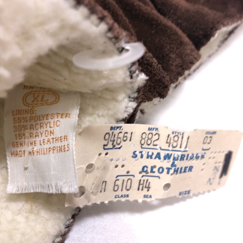 Vintage Strawbridge & Clothier Suede Gloves w Tags - Picture 4 of 6